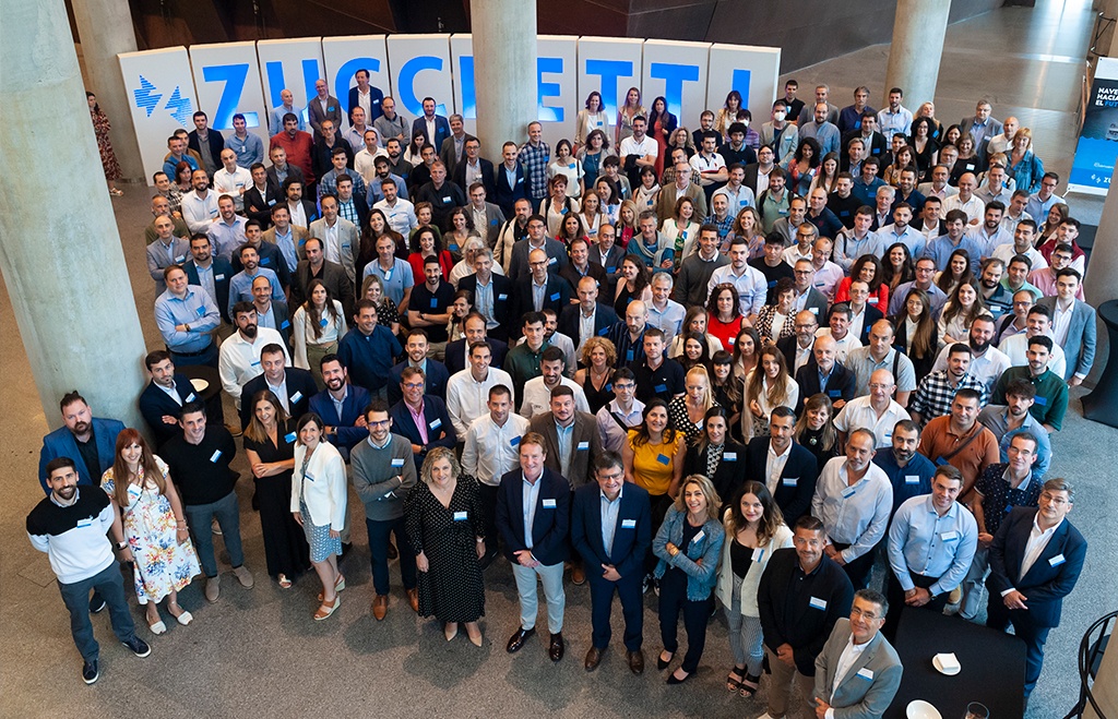 El equipo de Zucchetti Spain al completo, formado por 280 personas de diferentes centros de trabajo en España